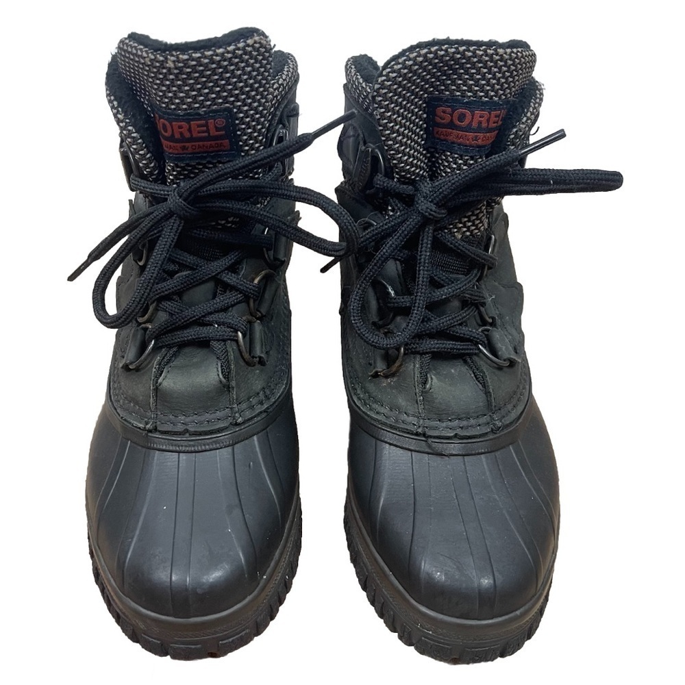 SOREL Size 7 Duck Rain Winter Snow Boots Fleece Lined Lace Up Insulated Outdoor